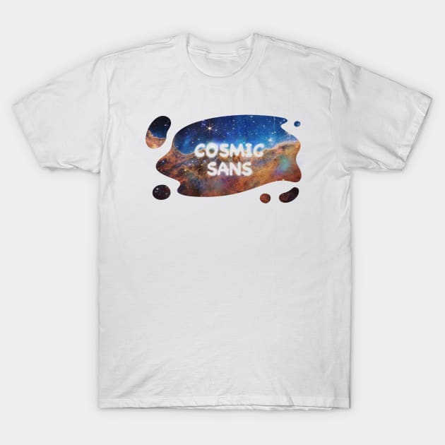 Cosmic Sans T-Shirt by klimon